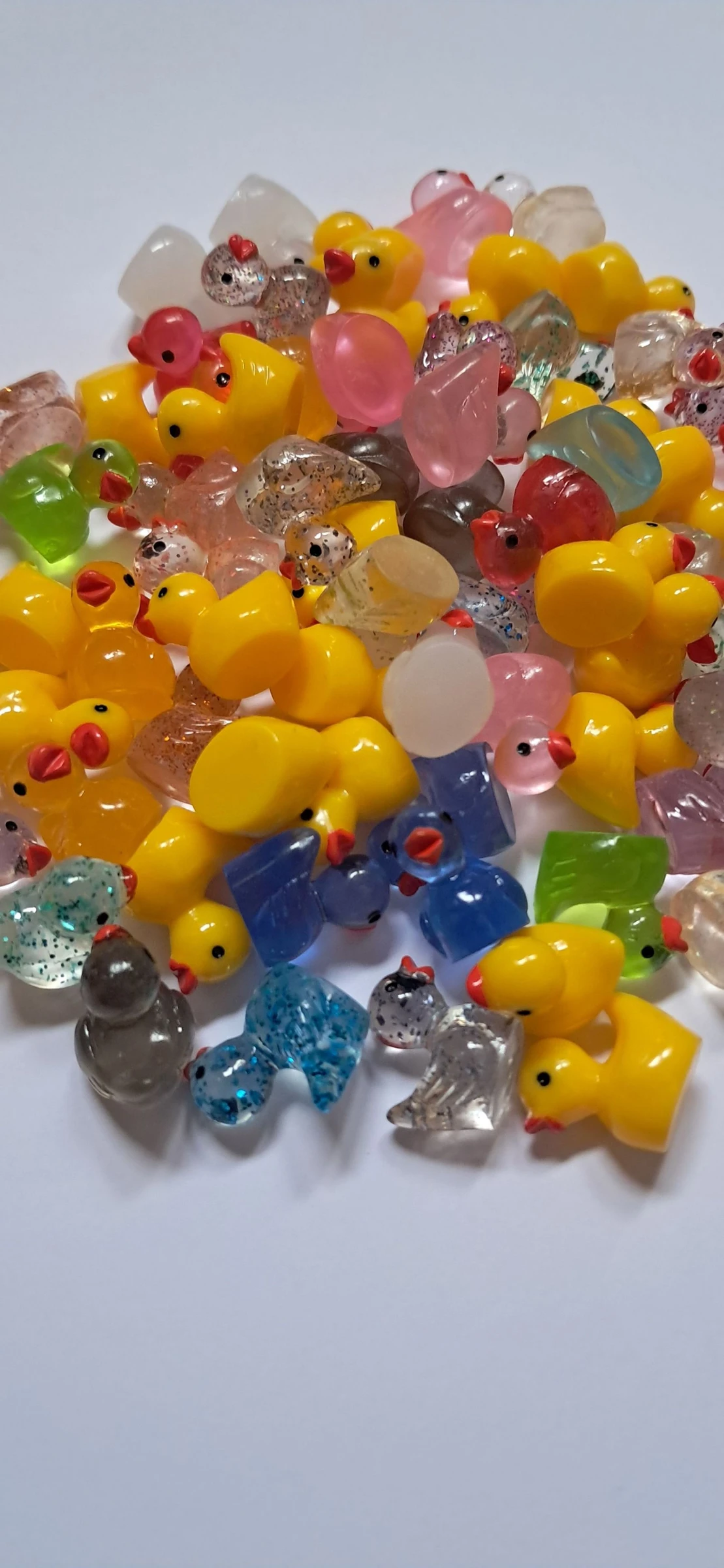 75 petit cabochon canard mini figurines  – photo 3